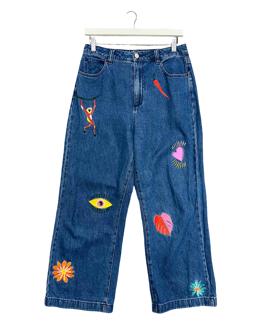 Size 12 | Gorman Embroidered Straight Leg Jeans