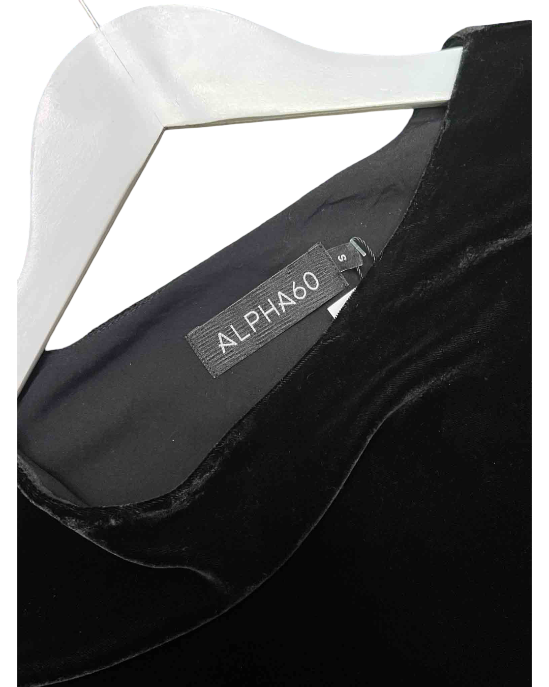 Size S | Alpha60 Black Velour Dress With Tags