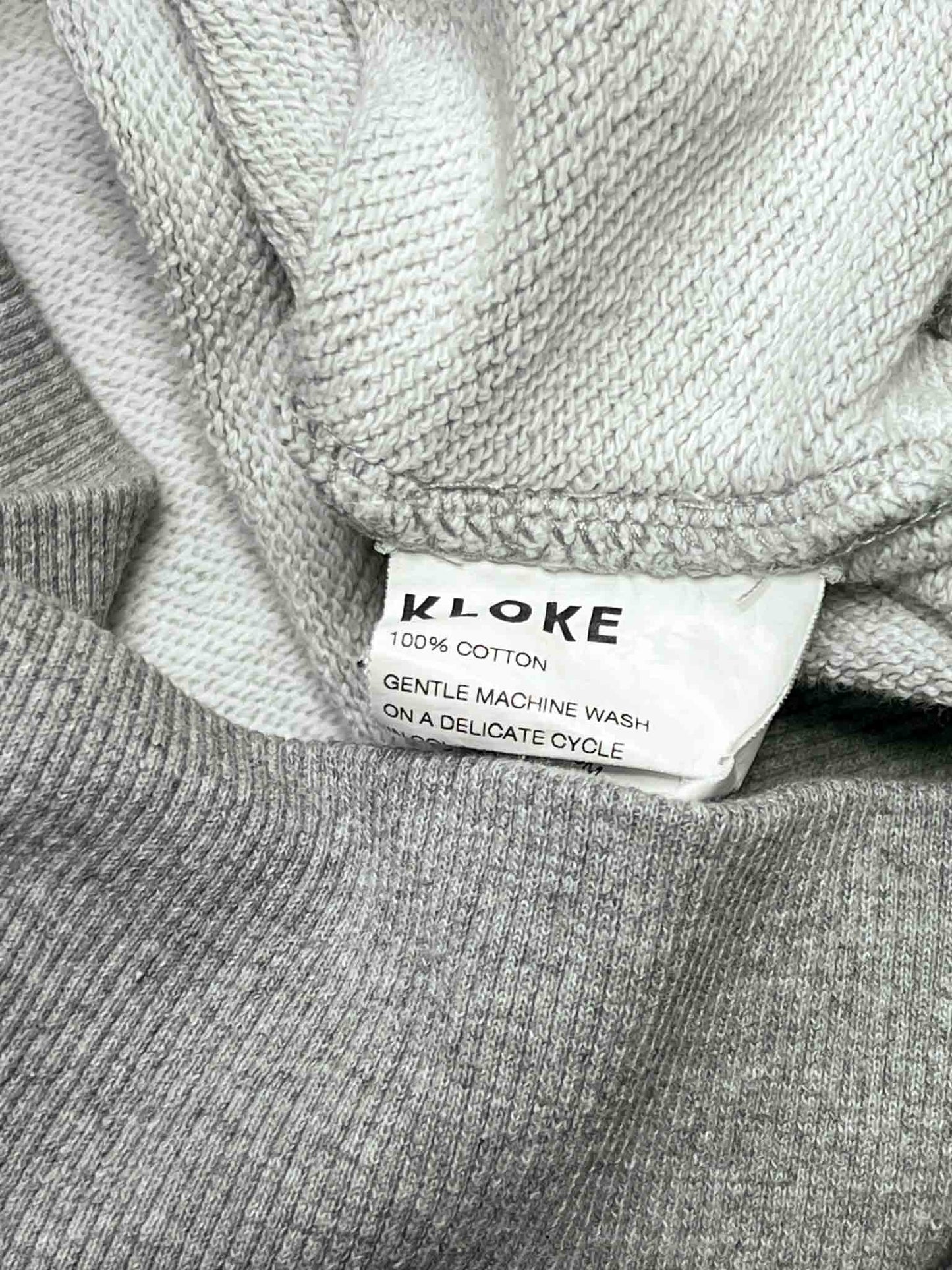Size XXS | Kloke Grey Cotton Crewneck Jumper