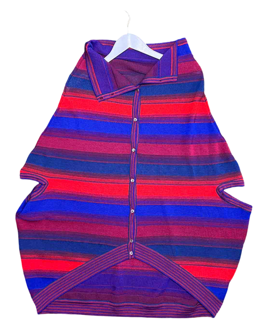 Size OS | Fool Batwing Striped Wool Jumper