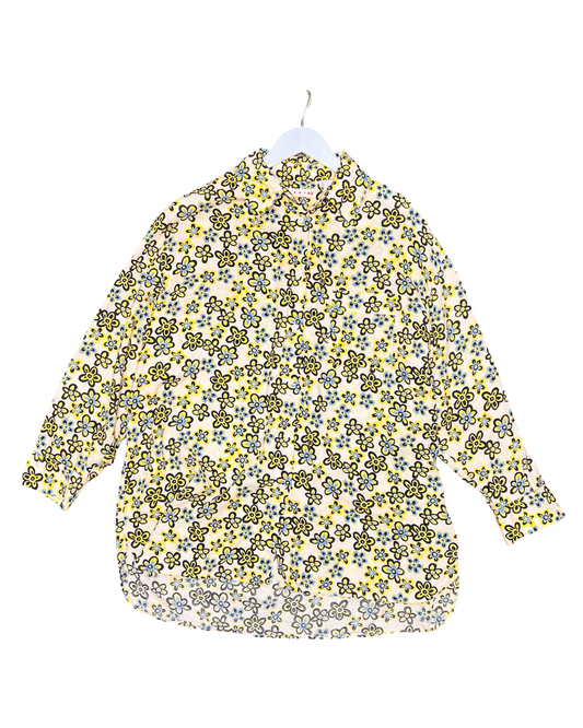 Size XL | Marni x Uniqlo Yellow Floral Shirt
