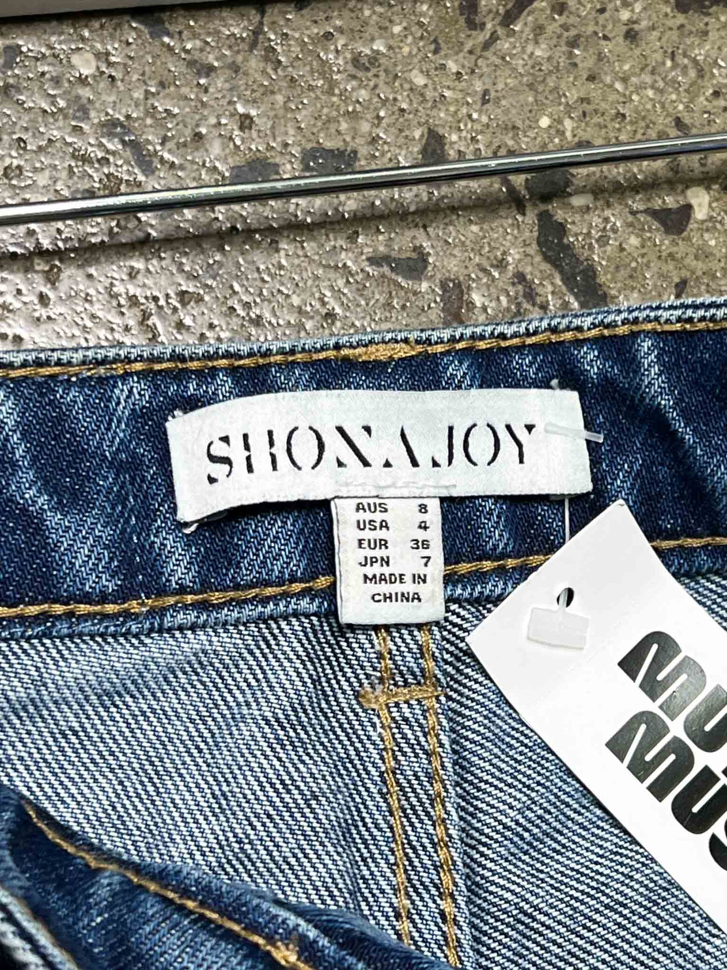 Size 8 | Shona Joy TwoTone Wide-Leg Jeans