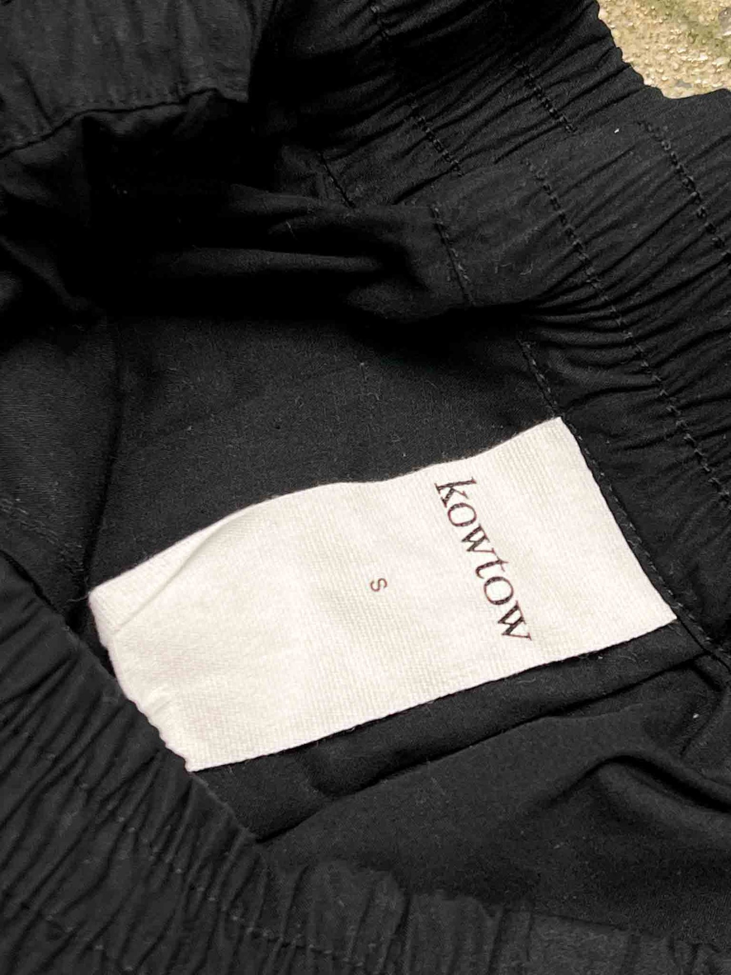 Size S | Kowtow Black Organic Cotton Culottes