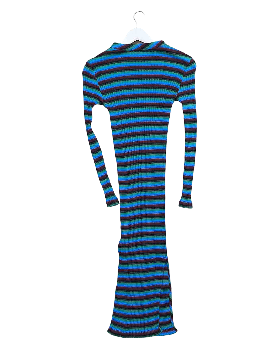 Size XS | YMC Raindrops Striped Jersey Midi Dress
