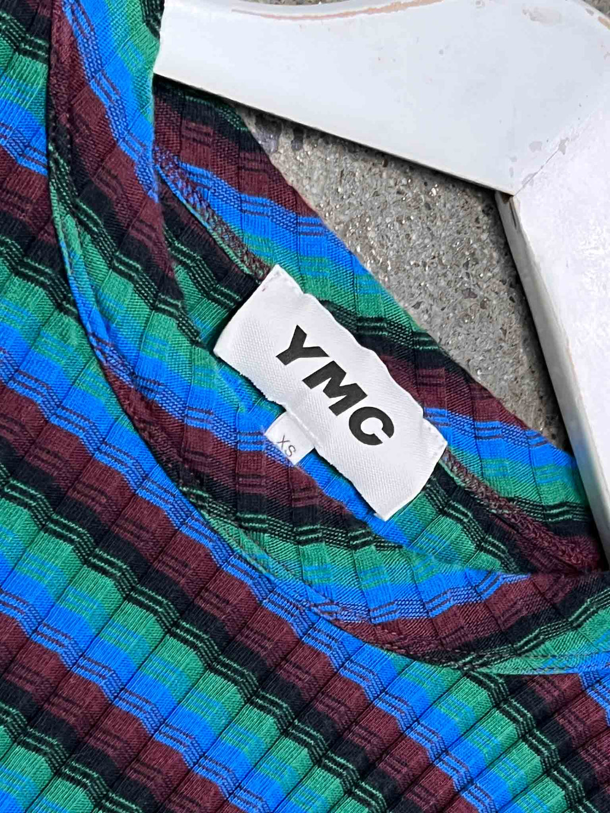 Size XS | YMC Raindrops Striped Jersey Midi Dress