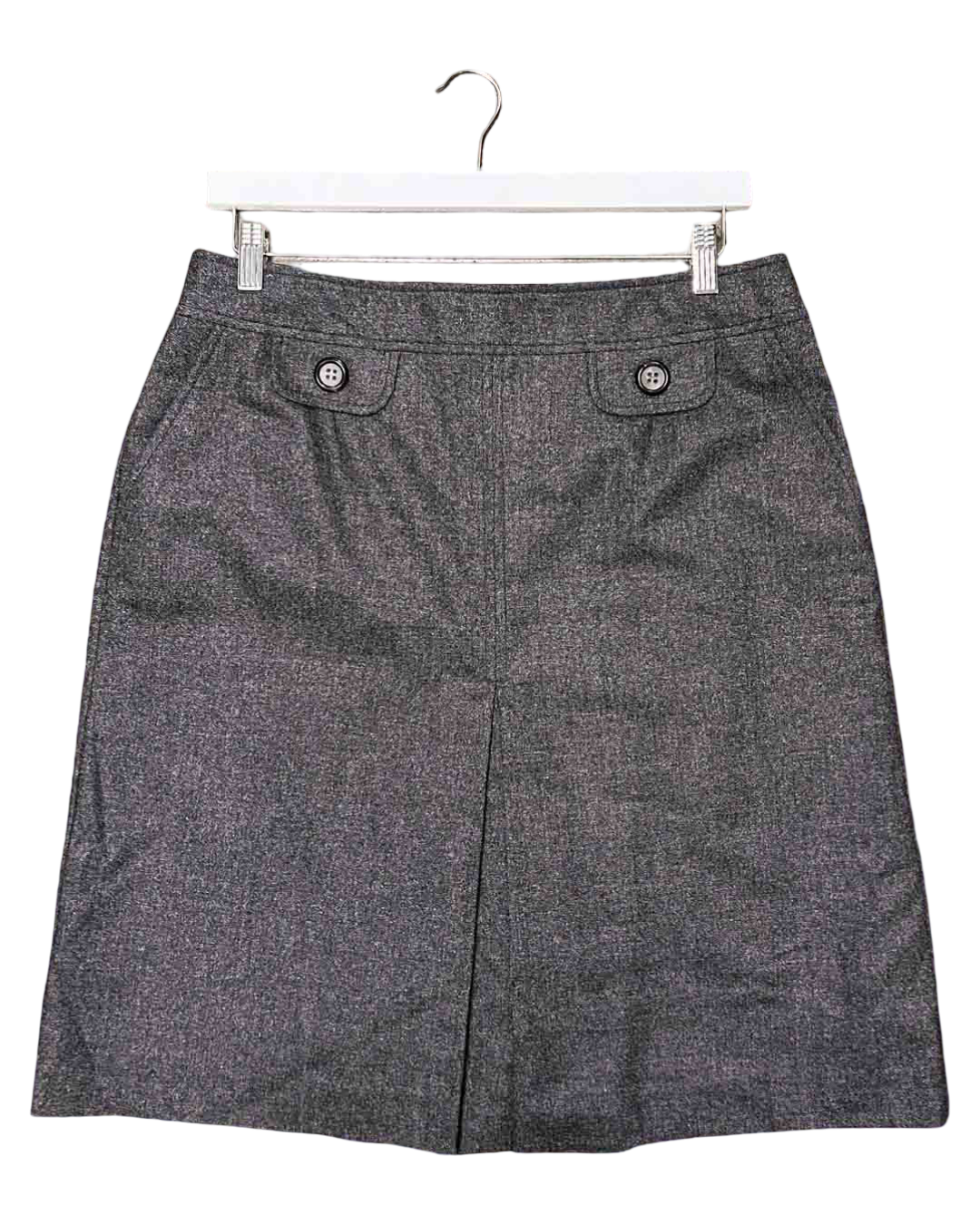 Szie 14 | Anna Thomas Grey Wool Midi Skirt