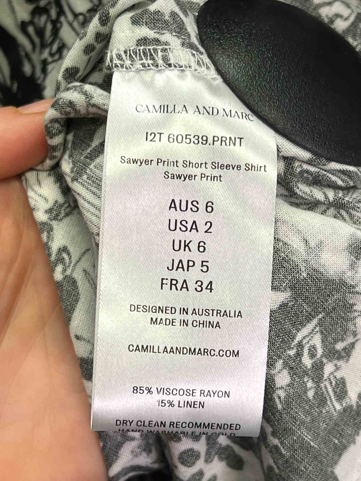 Size 6 | Camilla & Marc Viscose Shirt