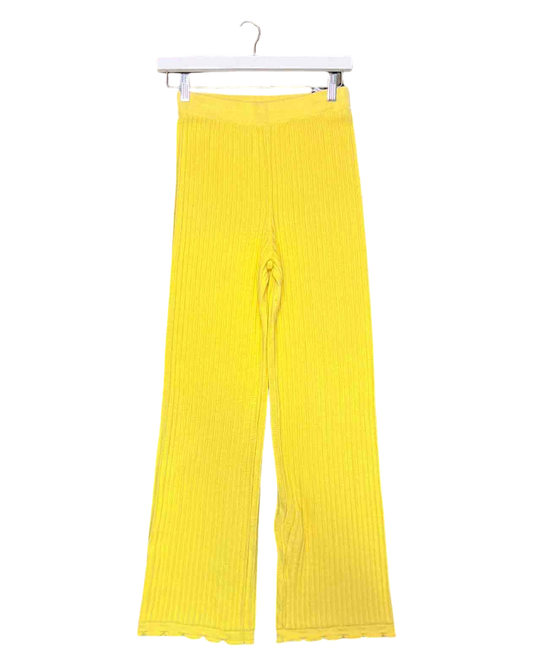 Size 8 | Arthur Yellow Knit Pants