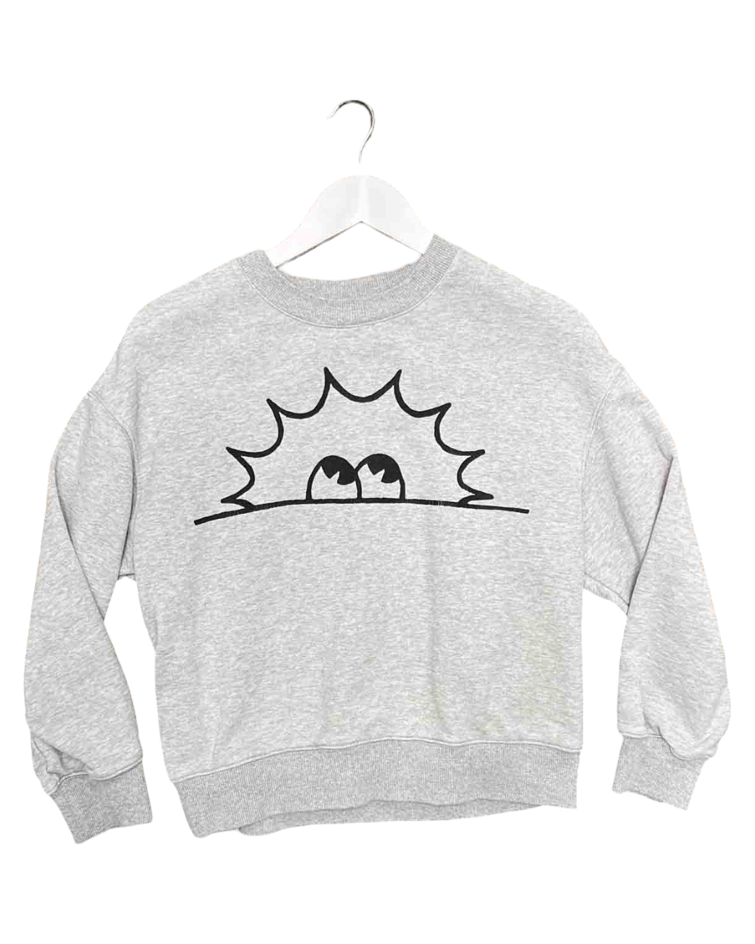 Size XXS | Kloke Grey Cotton Crewneck Jumper