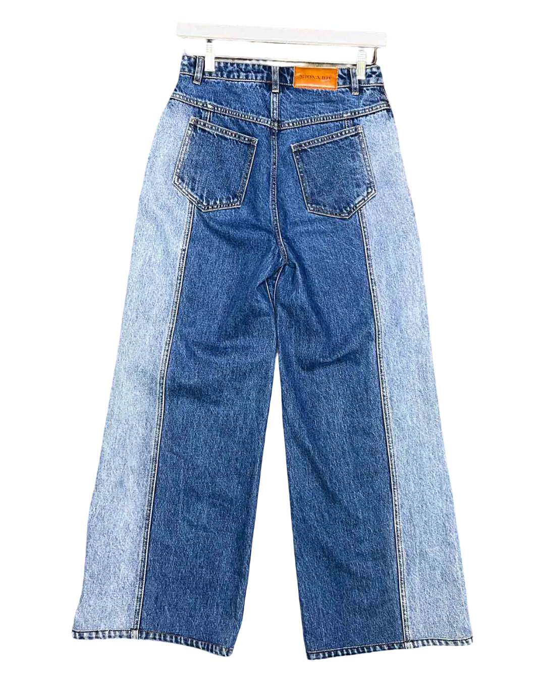 Size 8 | Shona Joy TwoTone Wide-Leg Jeans