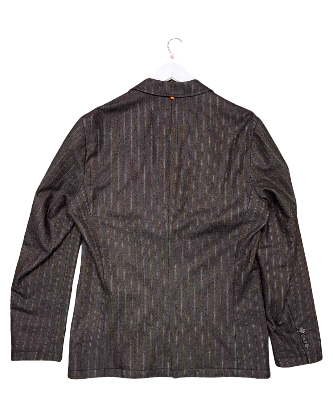 Size XL | Hugo Boss Brown Pinstripe Wool Blazer