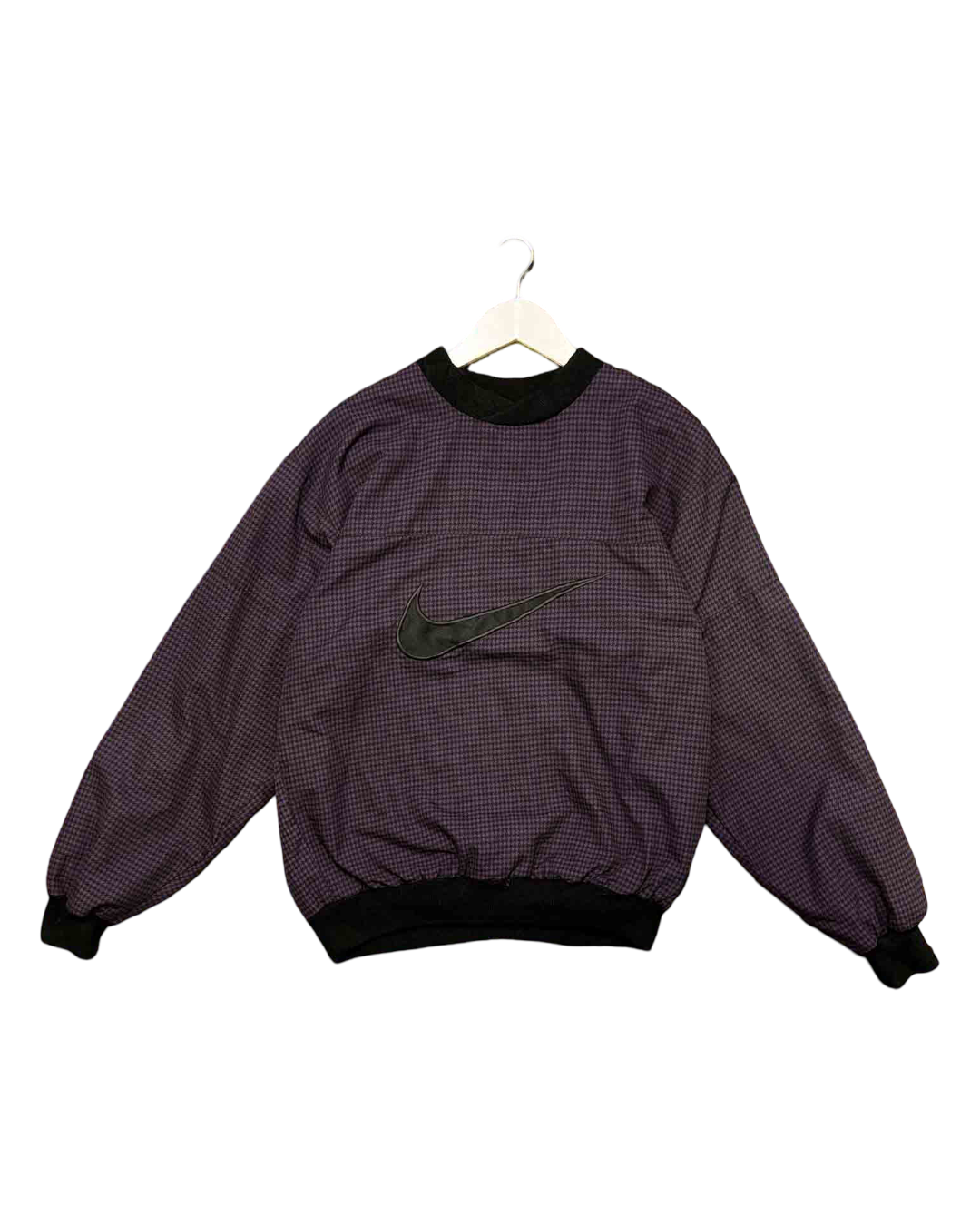 Size L | Nike Vintage Purple Houndstooth Jumper