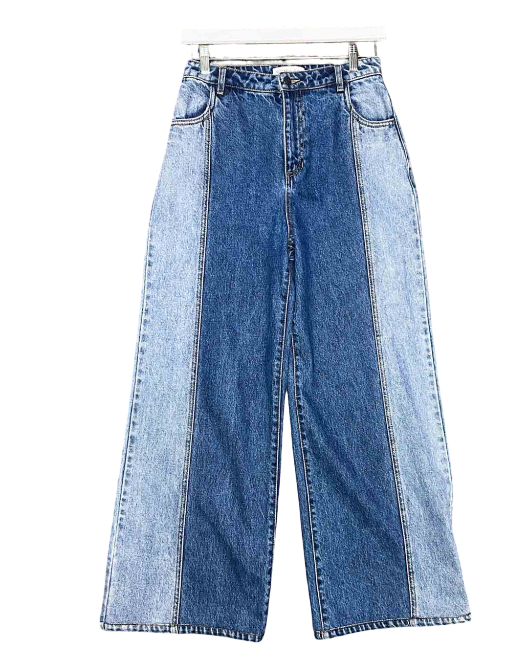 Size 8 | Shona Joy TwoTone Wide-Leg Jeans