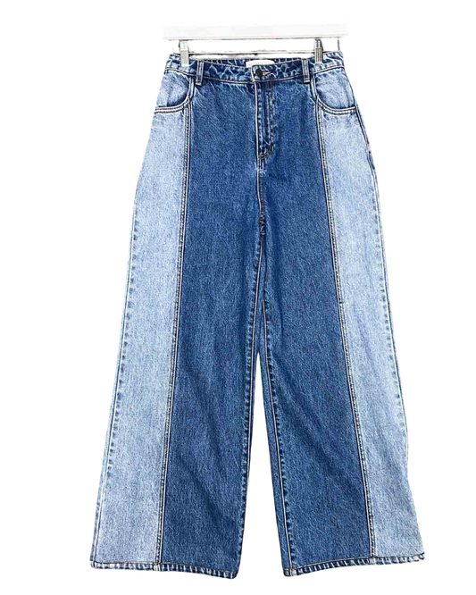 Size 8 | Shona Joy TwoTone Wide-Leg Jeans