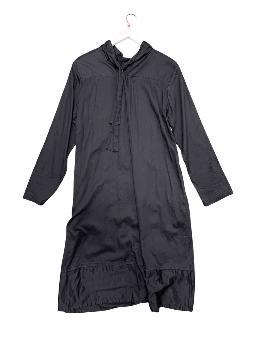 Size S | ESS Laboratory Black Cotton Pleat Dress, S