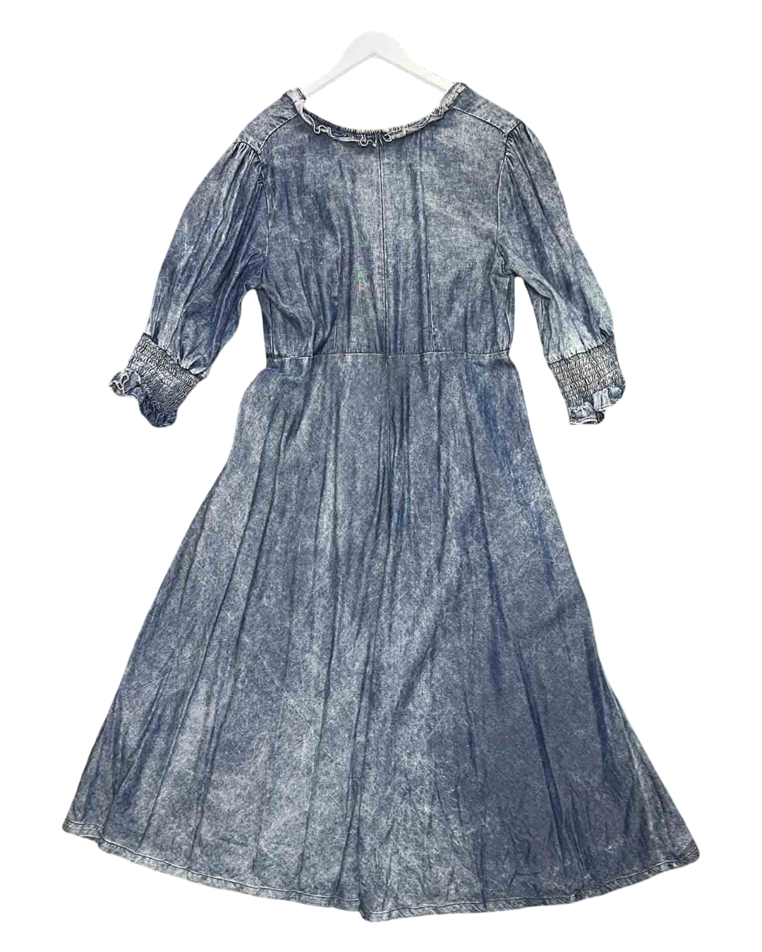Size 18 | Studio Sol Denim Ruffle Midi Dress