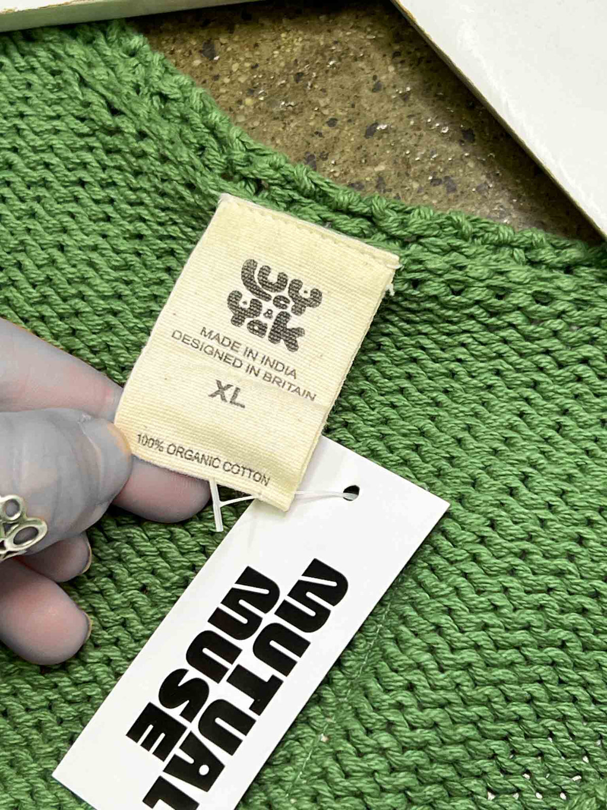 Size XL | Lucy & Yak Sage Organic Cotton Heavyweight Cardigan