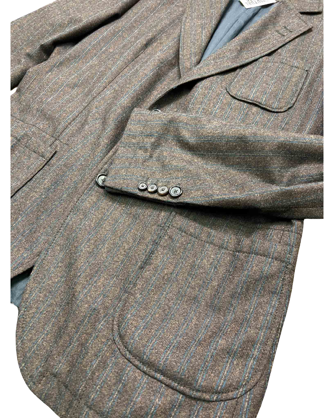 Size XL | Hugo Boss Brown Pinstripe Wool Blazer