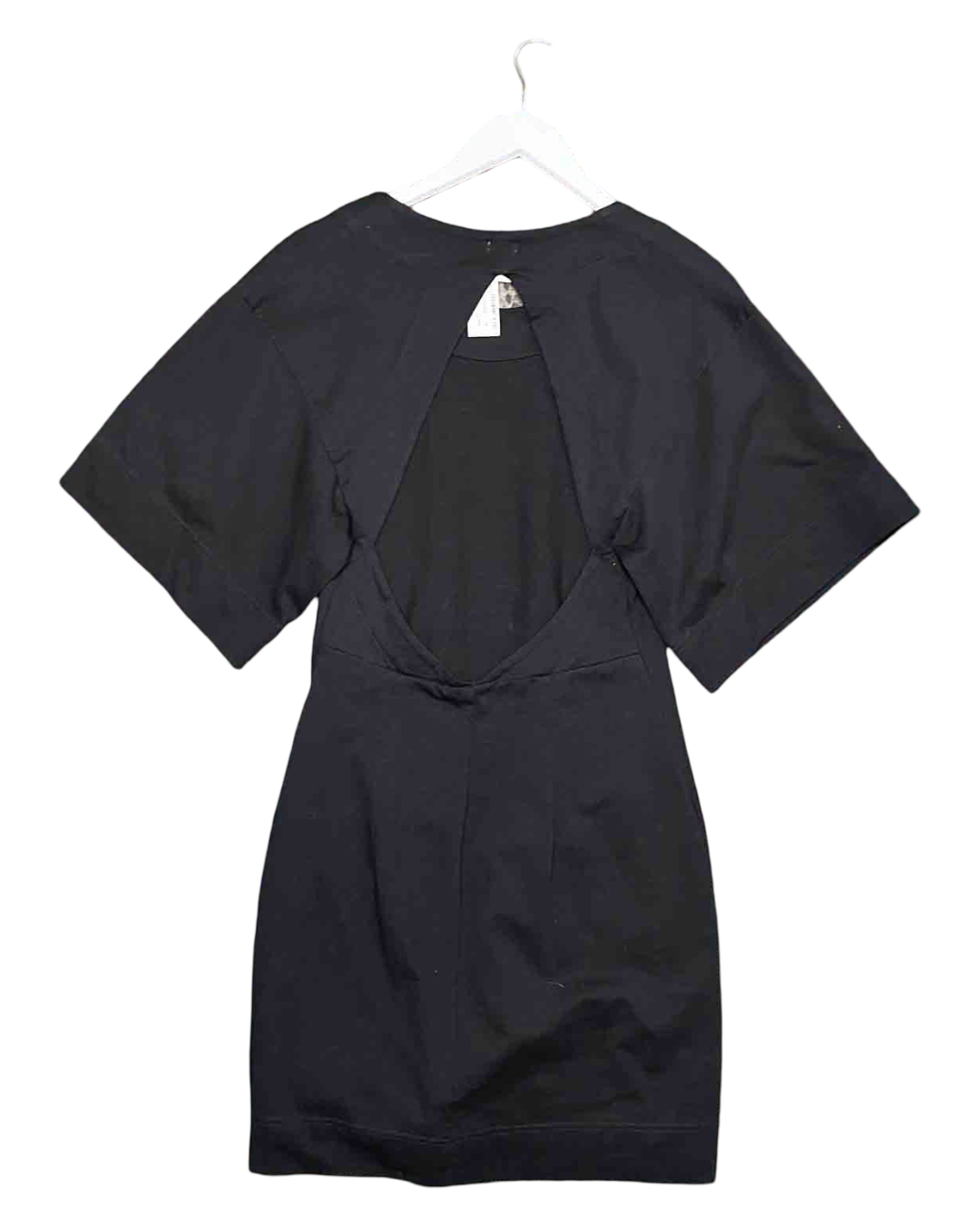 Size M | Bassike Black Organic Cotton T-Shirt Mini Dress