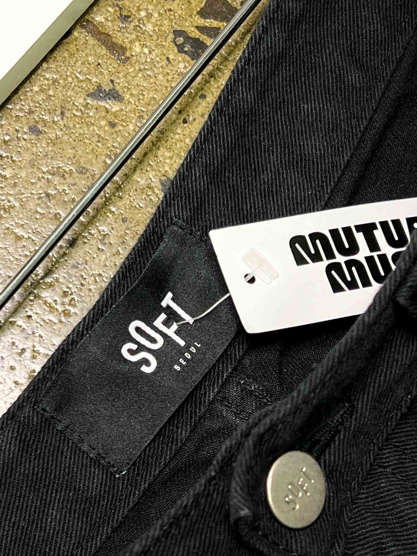 Size 28 | Soft Seoul Black Straight Leg Jeans