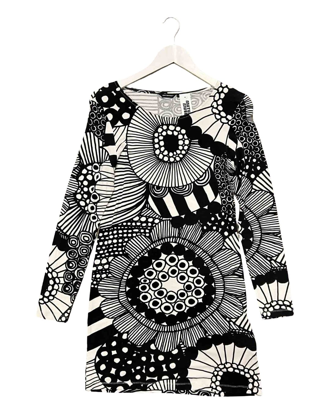 Size L | Marimekko Black/White Floral Dress