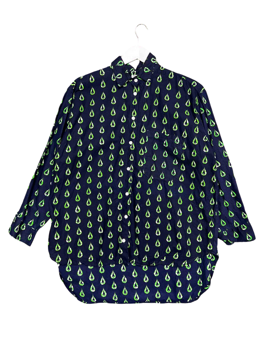 Size XS | Yevu Button Up Paisey Motif Shirt