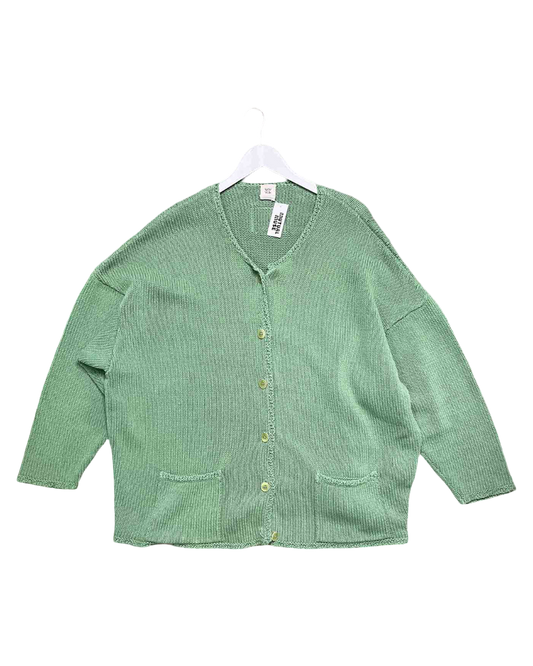 Size XL | Lucy & Yak Sage Organic Cotton Heavyweight Cardigan
