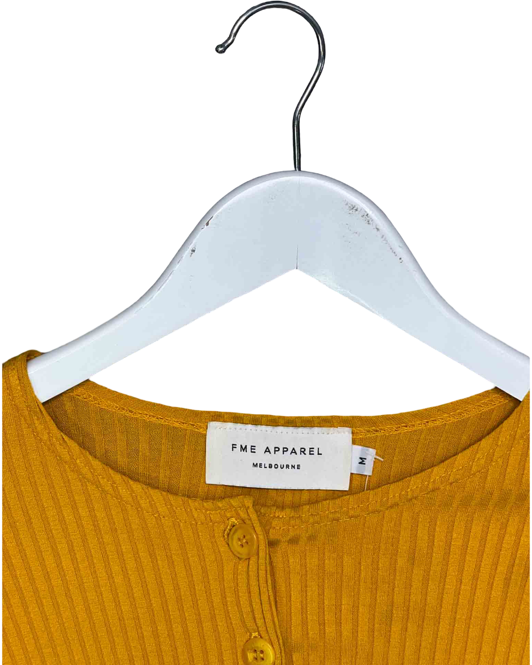 Size M | FME Yellow Ribbed Top