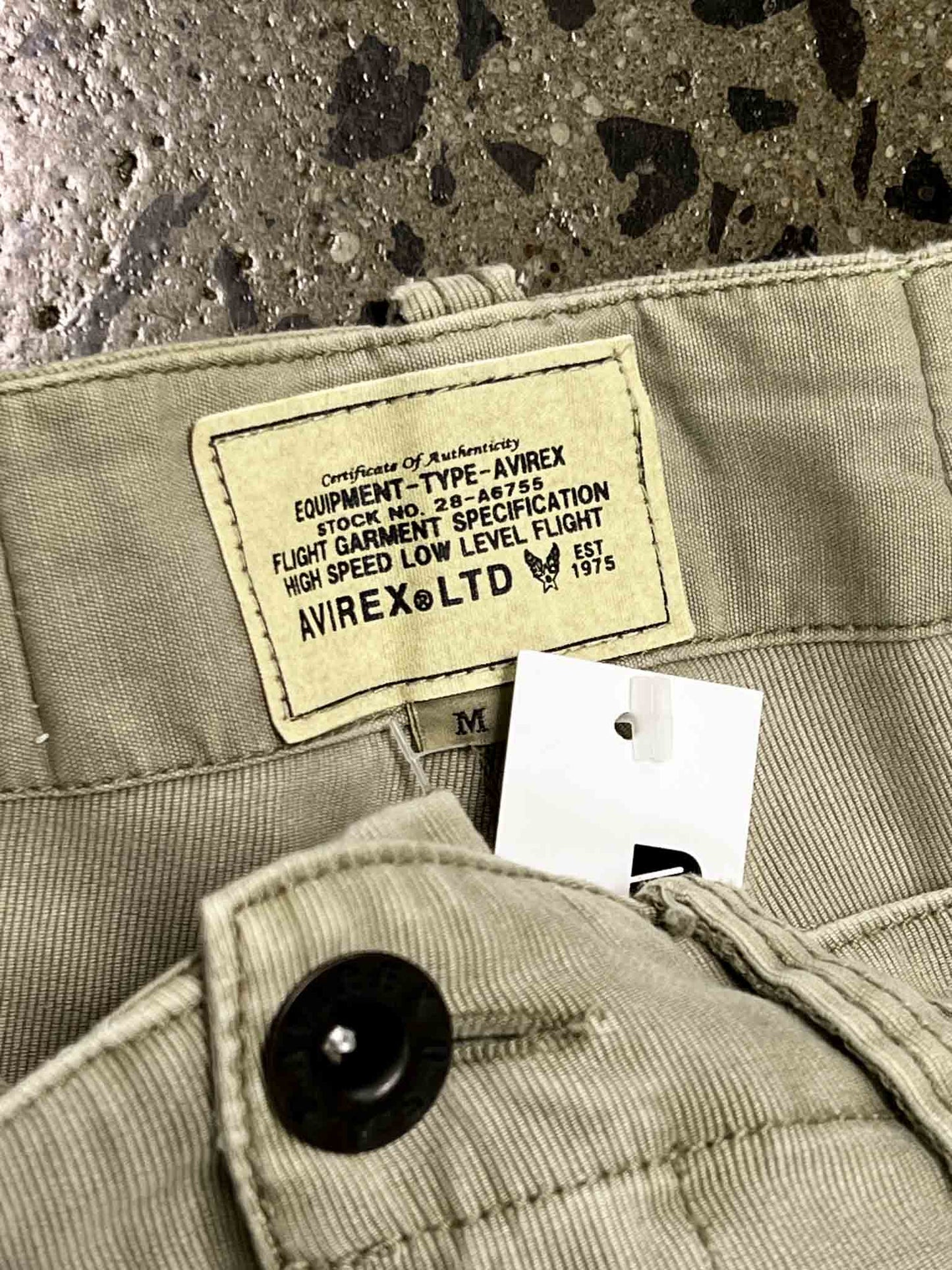 Size M | Avirex Beige Cotton Military Pants