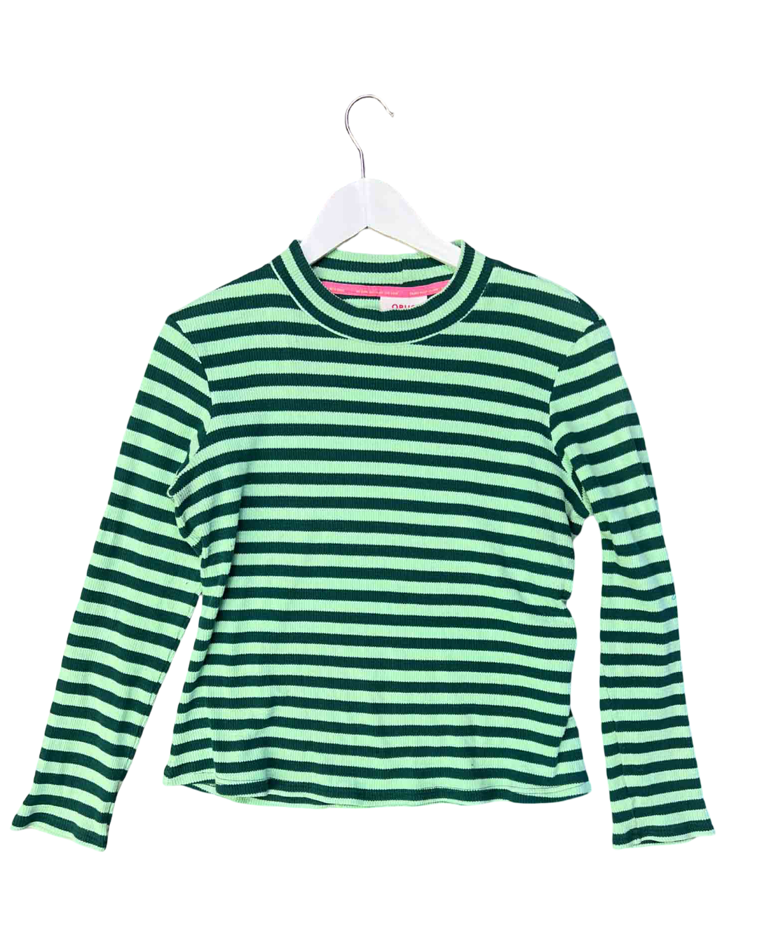 Size 18 | Obus Ribbed Green Stripe Top