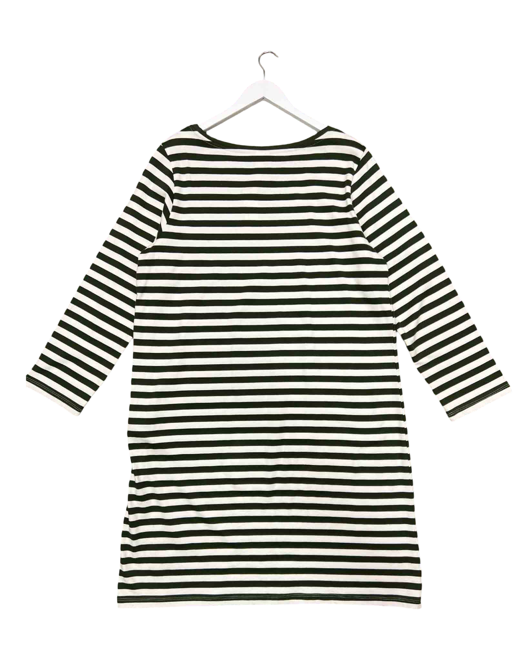 Size XL | Kowtow Green Striped T-Shirt Dress