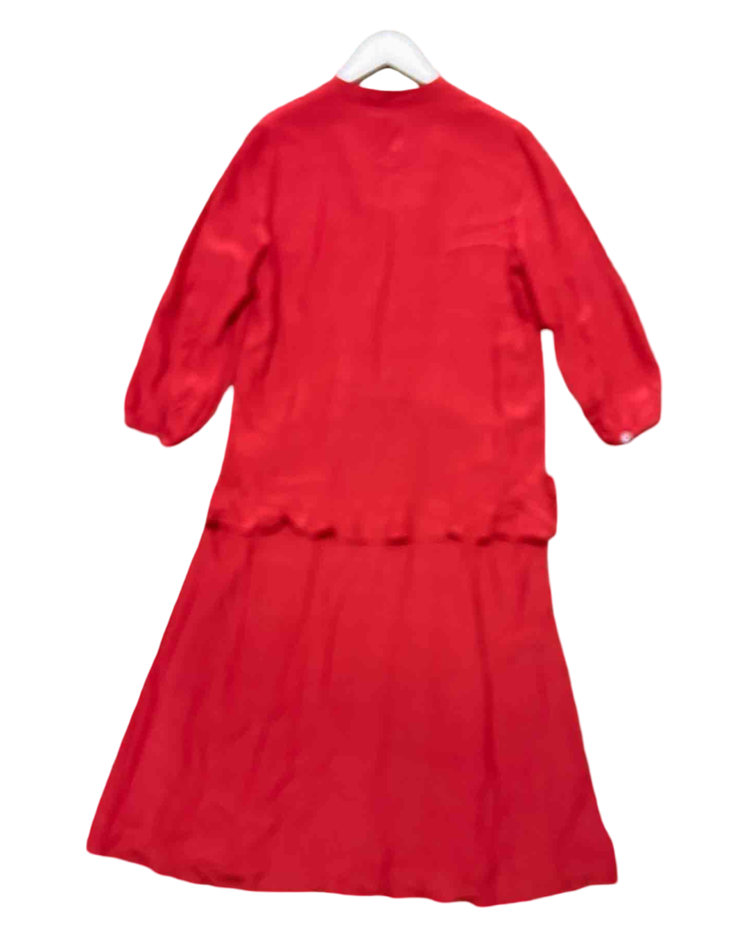 Size 16 (XXL) | Toast Red Ruffle Maxi Dress