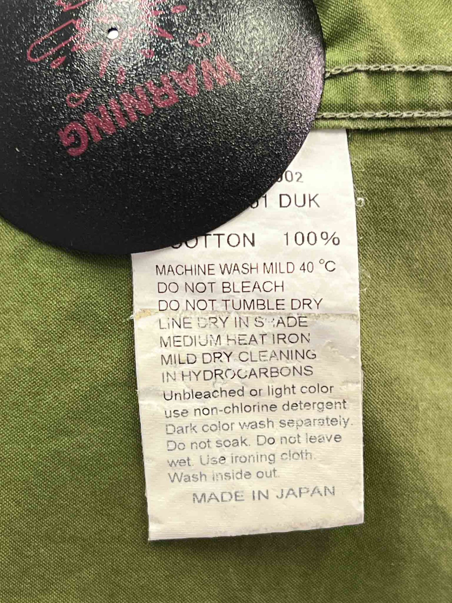 Size M/L | Danton Green Hooded Work Jacket