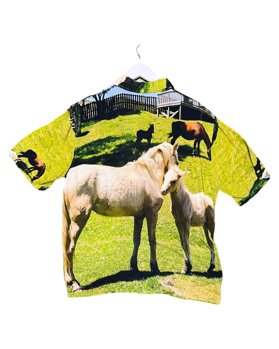 Size M |Stolen Girlfriends Club Green White Horse Shirt