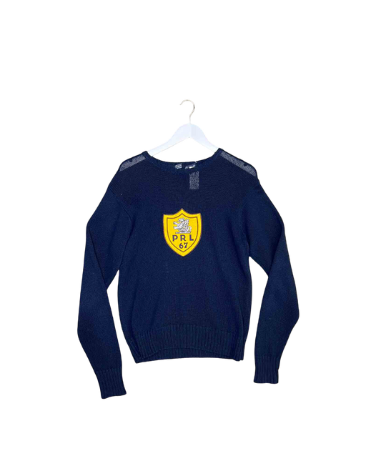 Size M | Ralph Lauren Vintage "PRL 67" Shield Crest Jumper