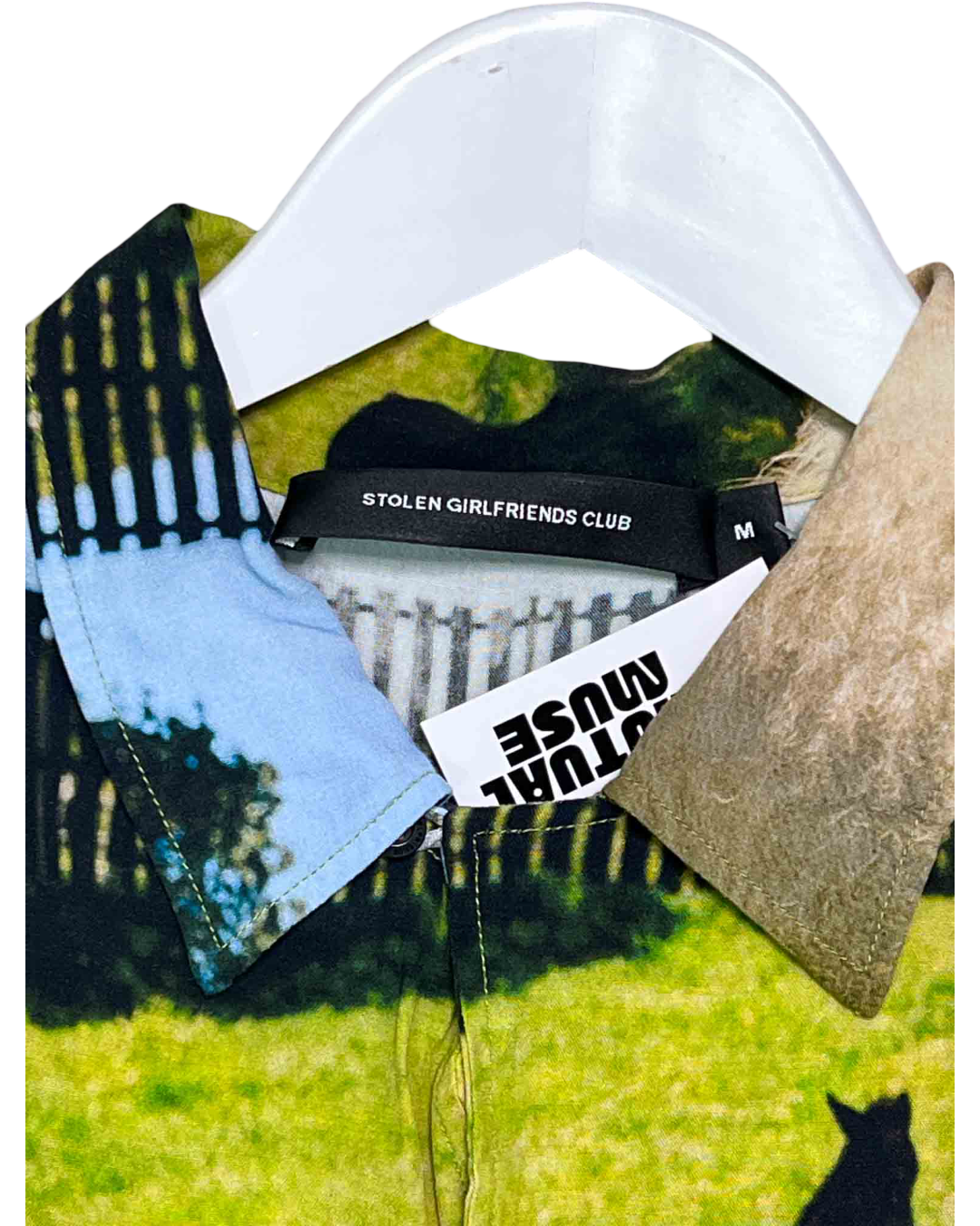 Size M |Stolen Girlfriends Club Green White Horse Shirt