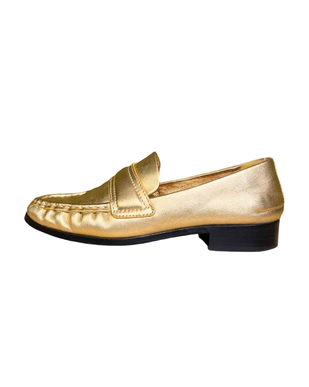 Size 40 | Radical Yes Gold Loafers