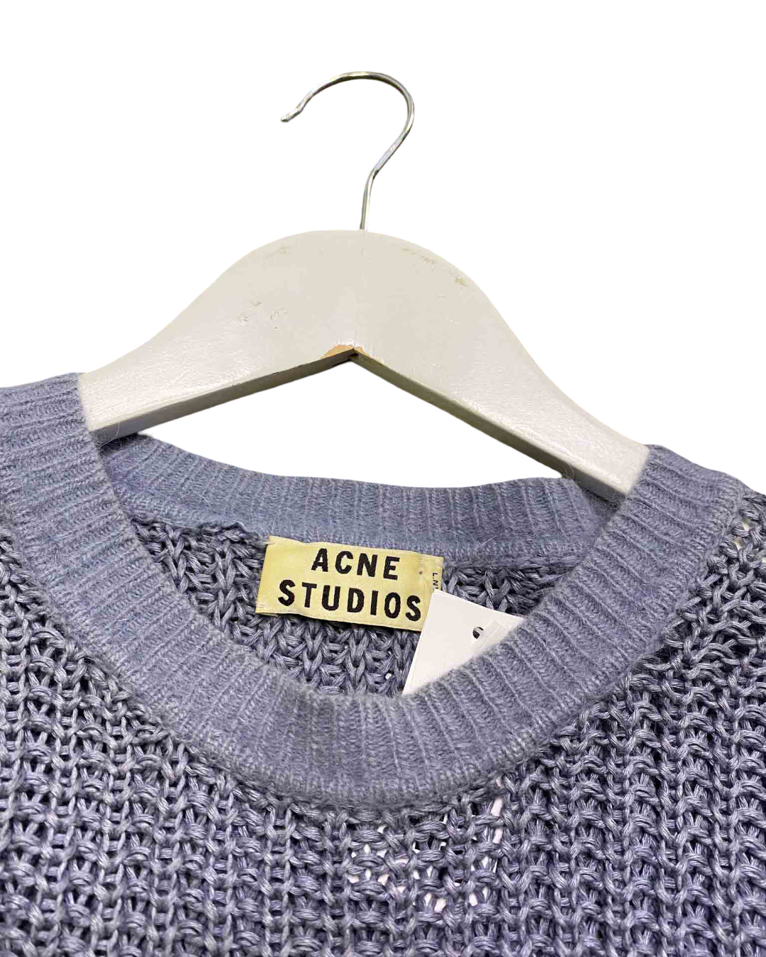 Size XS | Acne Studios Blue Crochet Linen Jumper