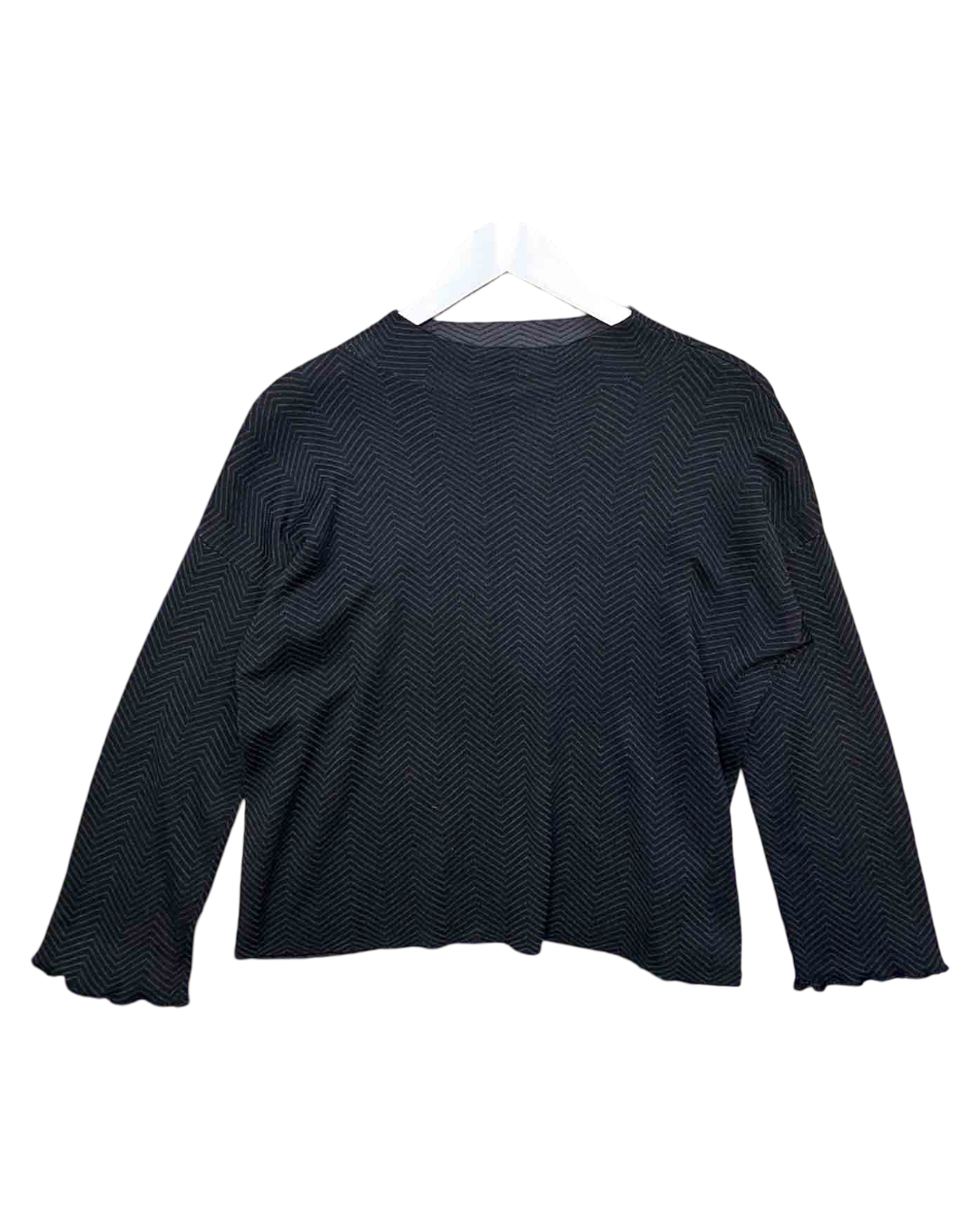 Size XS | Eileen Fisher Silk/ Organic Cotton Zig Zag Top