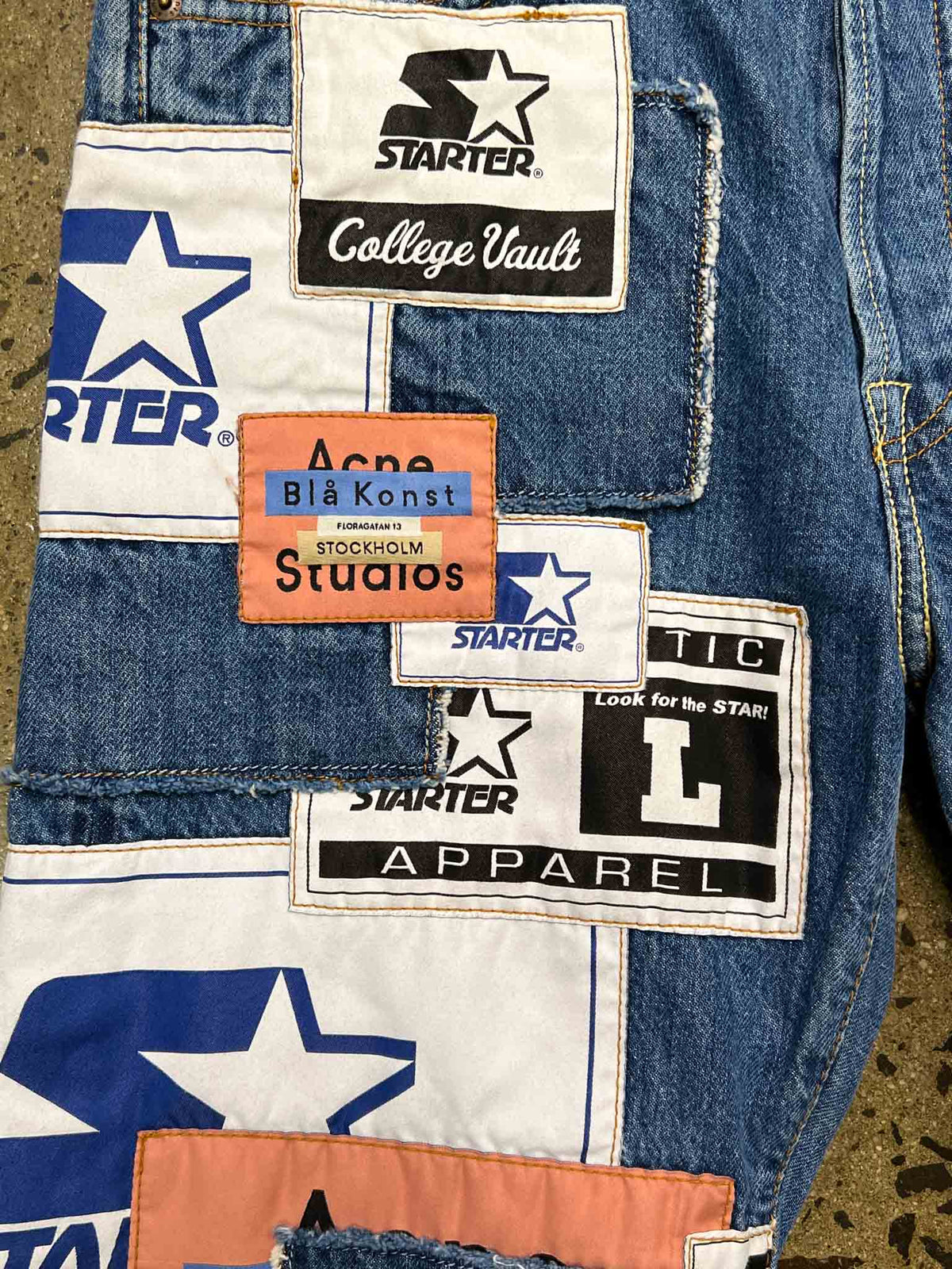 Size 30" | Acne Studios x Starter Patchwork Jeans