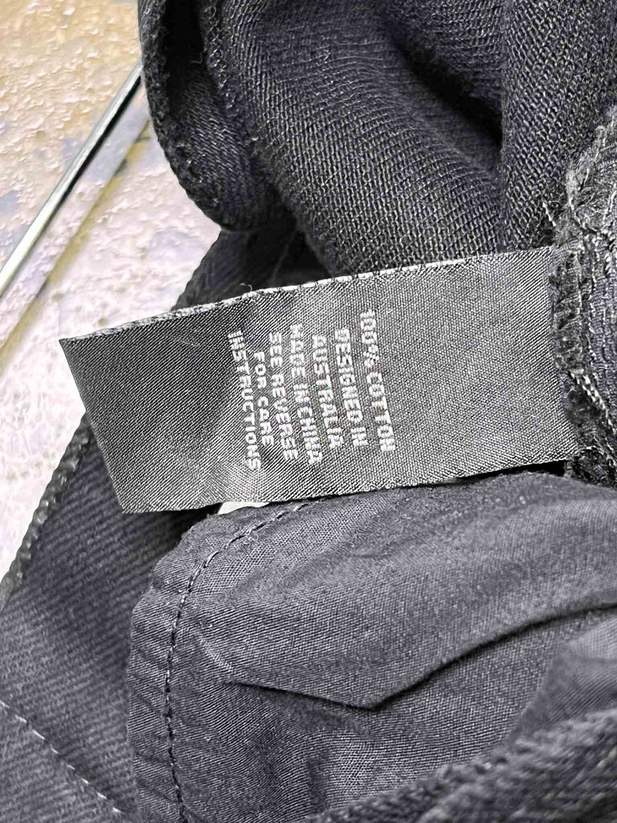 Size 34 (L) | Alpha60 Black Cotton Tapered Jeans
