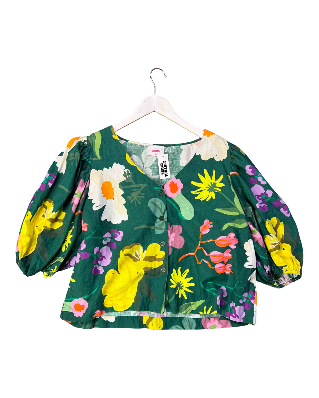 Size 20 | Obus Green Floral Top