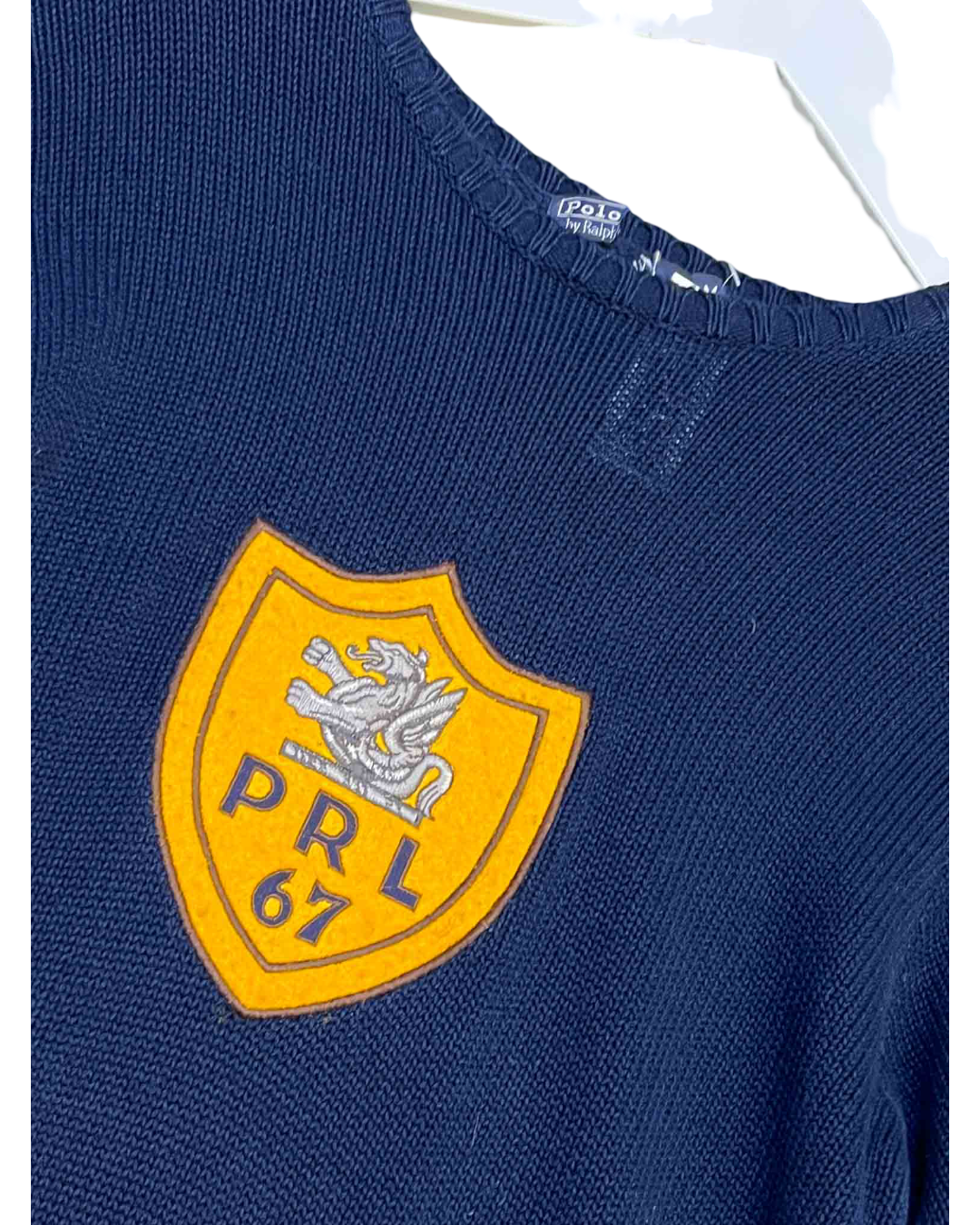 Size M | Ralph Lauren Vintage "PRL 67" Shield Crest Jumper