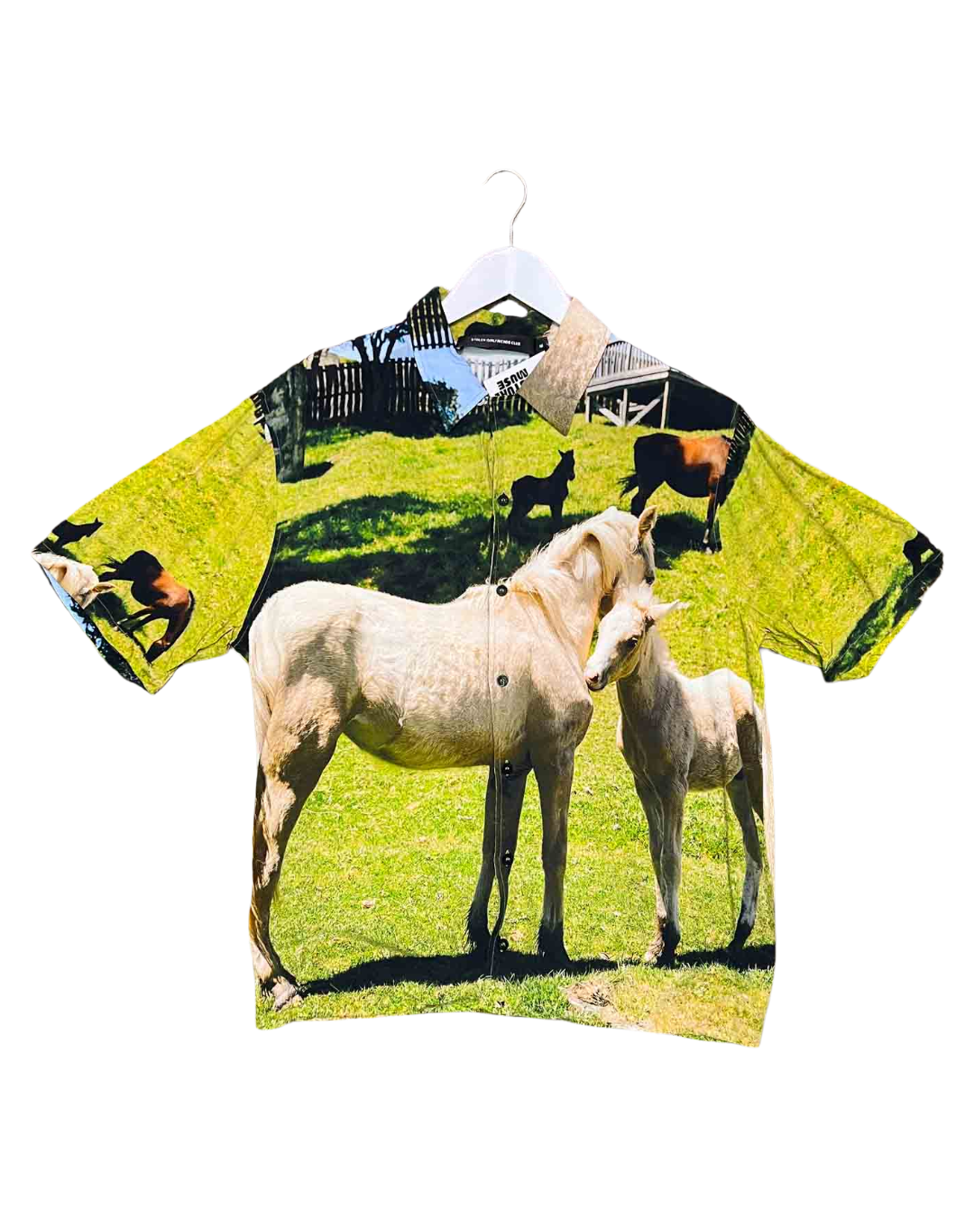 Size M |Stolen Girlfriends Club Green White Horse Shirt