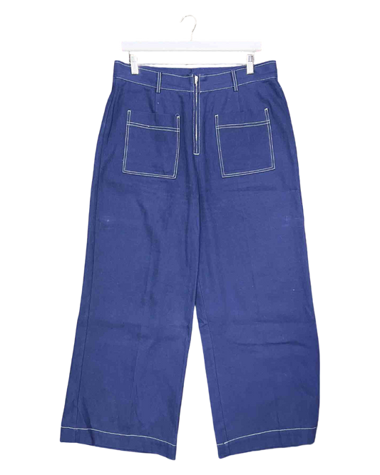 Size 16 | Aere Blue Organic Cotton Pants