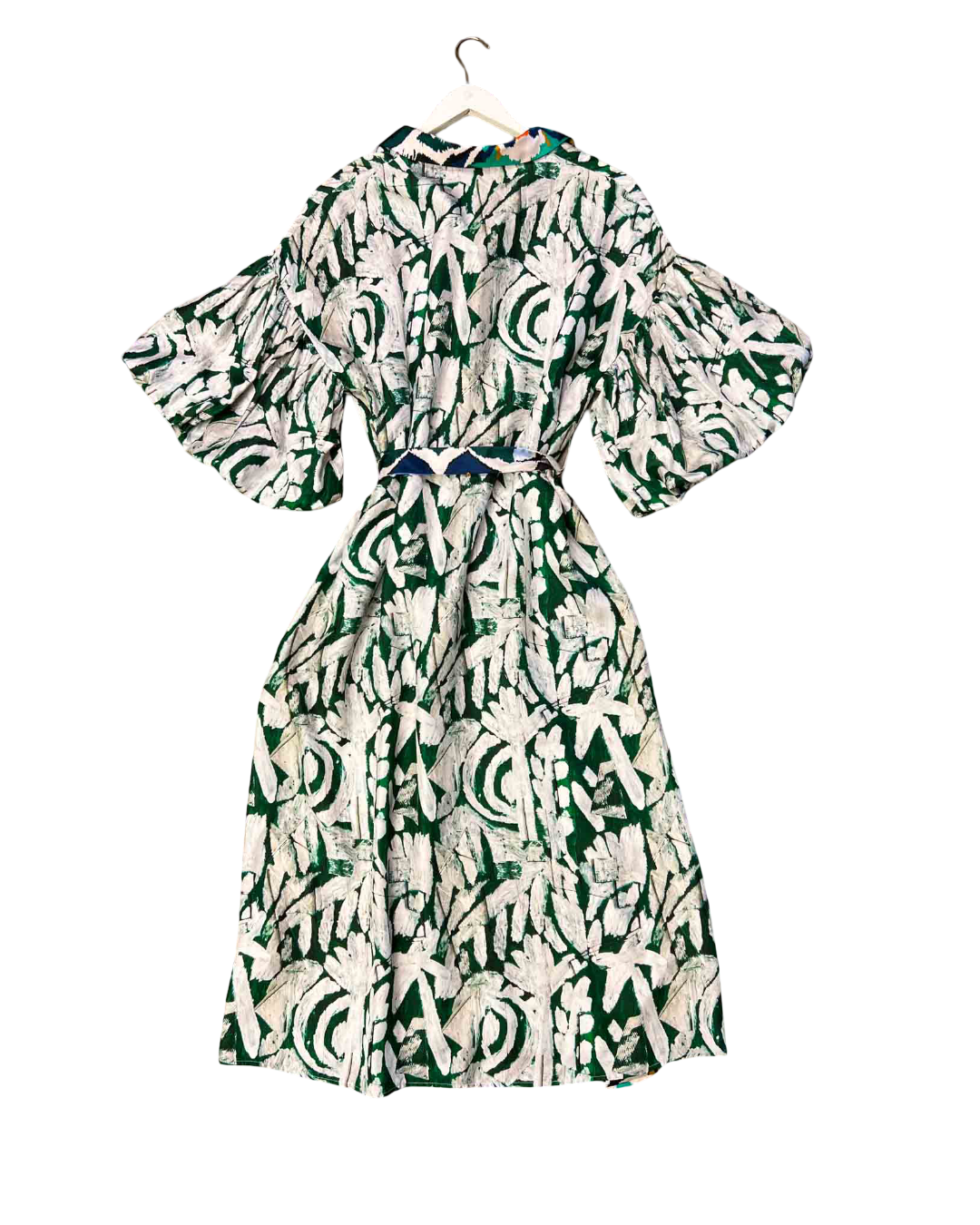 Size 36 (S) | Munthe Puff Sleeve Silk Printed Dress