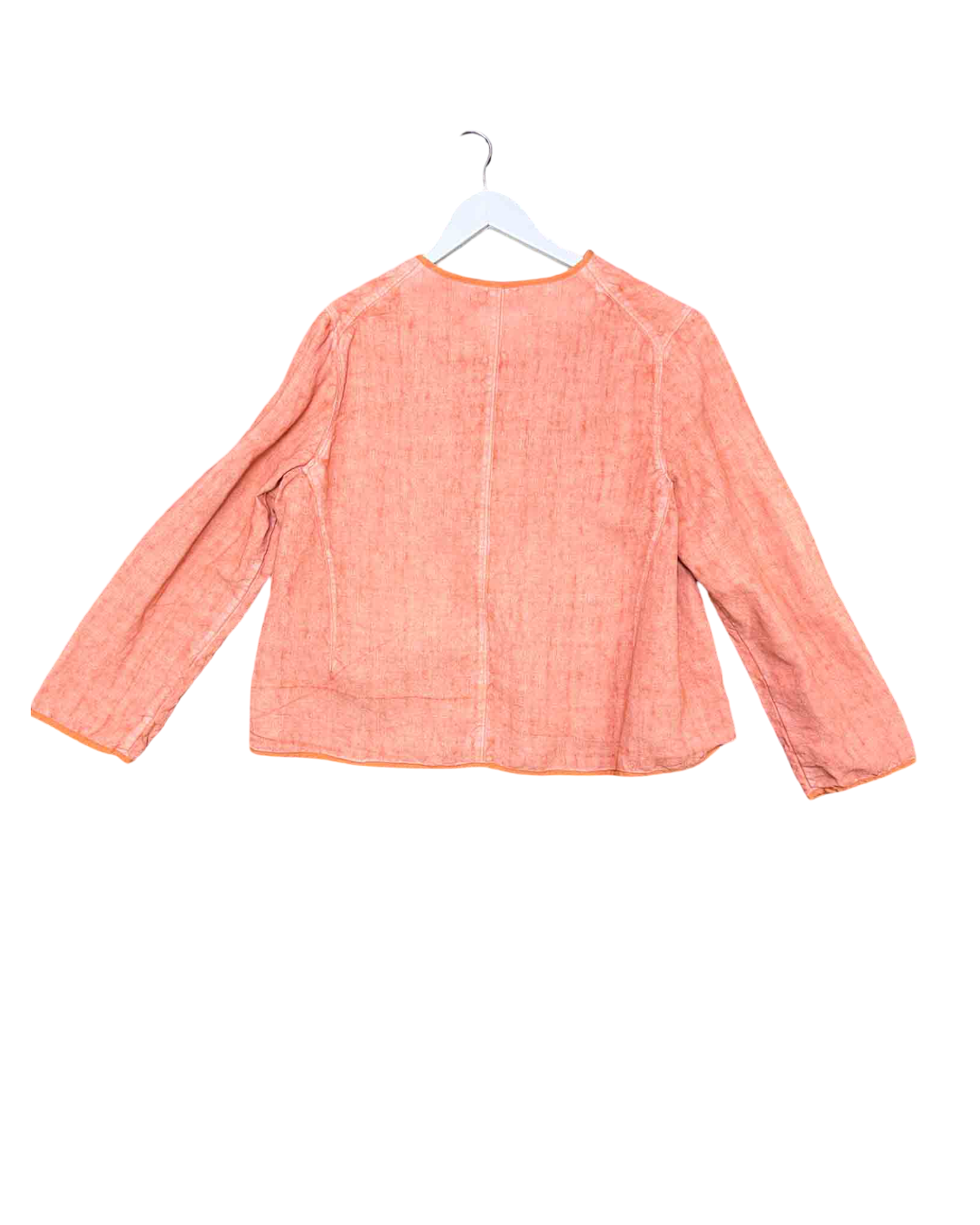 Size 14 | Oska Salmon Linen Blazer Jacket