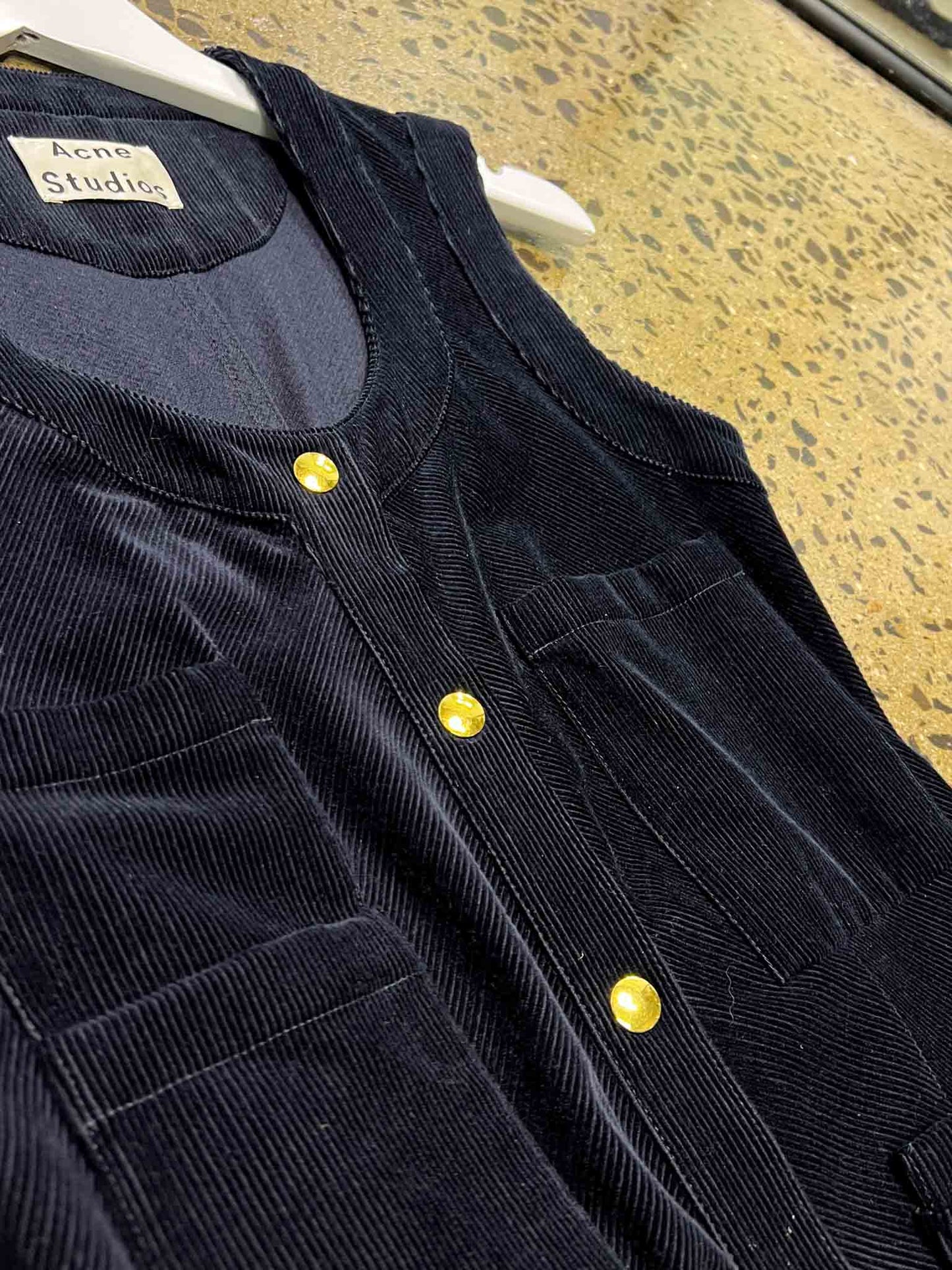 Size XS | Acne Studios Navy Corduroy Dress