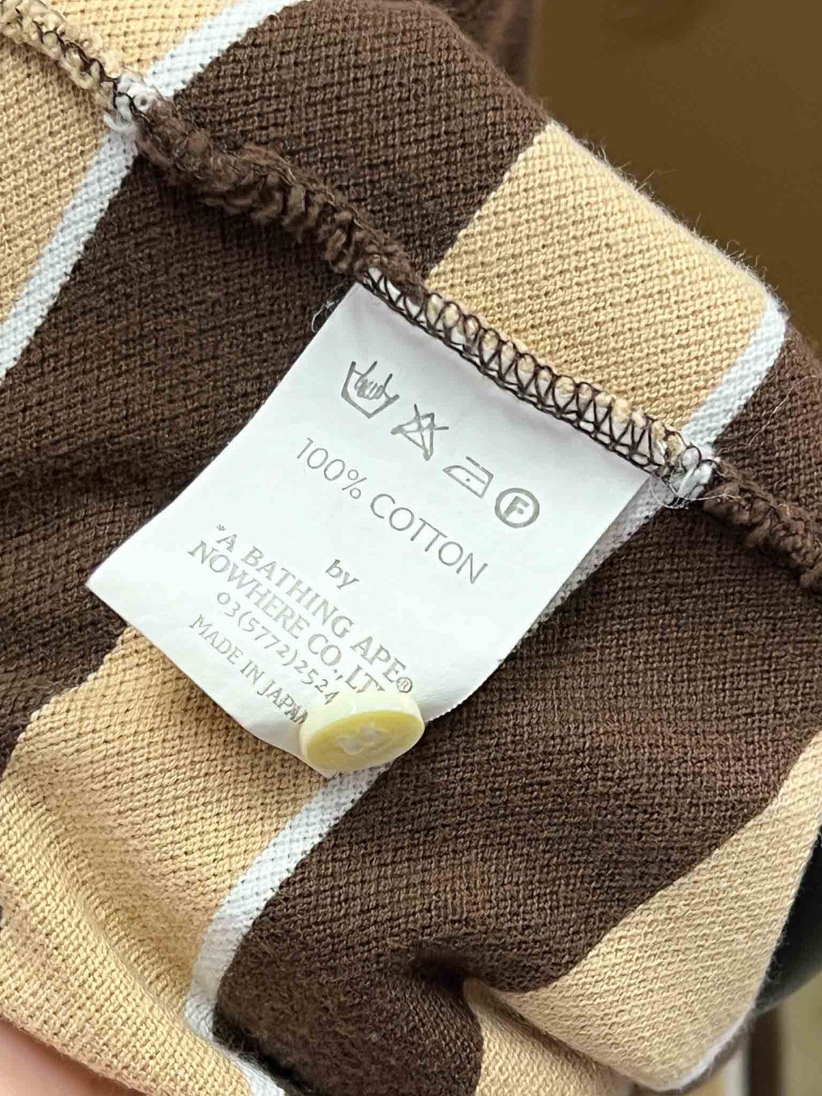 Size S | Brown A Bathing Ape Brown Stripe Polo
