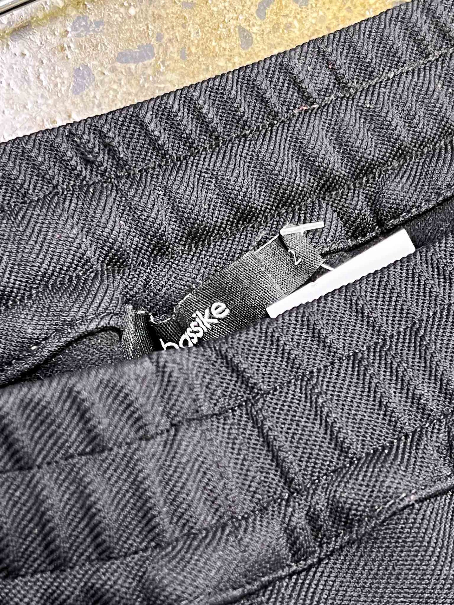 Size 2 (M) | Bassike Black/White Track Pants
